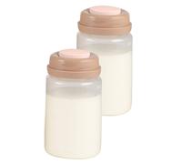 BÉABA, Lot 2 Bouteilles de Recueil & Conservation Lait Maternel, Compatibles Milk Cooler Refoidisseur Nomade Béaba, Réfrigérateur/Congélateur, Graduées, 2x 240 ml