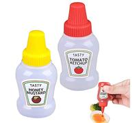 Lot de 2 bouteilles de ketchup - Pour ketchup - Pour sauce, condiments, boîtes à déjeuner portables