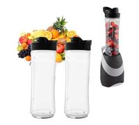 Lot de 2 bouteilles de rechange pour smoothie avec couvercle, 591 ml pour blender BLSTPB BLSTP2
