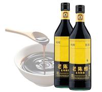 Lot de 2 Bouteilles de Vinaigre de Riz Noir Chinois « Ancient Craftsmanship », Vinaigre de Shanxi Vieilli 5 Ans, 500 Ml Chacune, Condiment Fermenté Entièrement Naturel