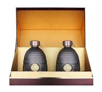 Lot de 2 Bouteilles de Vinaigre Noir du Shanxi, 500 Ml Chacune, Vinaigre de Riz Fermenté Naturellement et Vieilli 5 Ans, Fabrication Artisanale Traditionnelle Chinoise