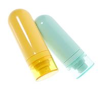Lot de 2 bouteilles de voyage rechargeables pour cosmétiques - Bouteilles anti-fuite pour shampooing et lotion - Tailles de voyage pratiques pour les soins de la peau et les articles de toilette