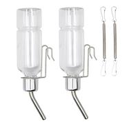 Lot de 2 Bouteilles d'eau pour Cochon d'Inde sans Goutte 350 ML à Suspendre pour Petits Animaux, Hamsters, Lapins, Chinchillas, cochons 'Inde, écureuils, mangeoire en Cage pour Animaux domestiq