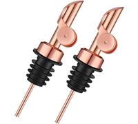 Lot de 2 bouteilles d'huile Pafusen (bouteille en verre de 350 ml, 2 becs verseurs or rose)