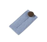 Lot de 2 boutons artisanaux, accessoires de couture pour vêtements, rallonges de taille élastiques, pantalons ajustables,Bleu clair,Comme indiqué