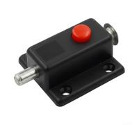 Lot de 2 boutons automatiques compacts avec noyau à ressort en acier inoxydable et boucle de verrouillage robuste pour installation de loquet de porte intérieure