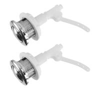 Lot de 2 boutons chasse d'eau en plastique for réservoir toilettes, interrupteur, couvercle, compatible avec les sièges salle bain Pour Réservoir d'Eau