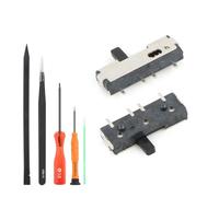 Lot de 2 boutons d'alimentation pour Nintendo DS Lite Micro Switch Bouton On Off pour NDSL/NDS Lite Interrupteur Tactile Pièces de rechange avec outils de réparation