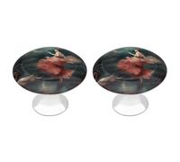 Lot de 2 boutons d'armoire de cuisine de style moderne - Tirette « A Night of Miracles » et ronds magiques pour la maison, le bureau, la cuisine