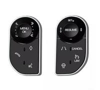 Lot de 2 boutons de commande au volant pour Land Rover pour Range Rover L405 L494 L462 2013-2019, plastique noir
