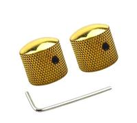 Lot de 2 boutons de contrôle antidérapants pour potentiomètre de guitare avec volume de trou pour matériel électrique et basse