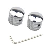 Lot de 2 boutons de contrôle antidérapants pour potentiomètre de guitare avec volumes de trous pour guitare électrique et basse