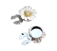 Lot de 2 boutons de manchette avec fleurs de camélias et fausses perles, parfaits pour offrir un cadeau spécial, taille unique, Comme décrit, Comme décrit.
