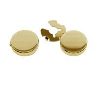 Lot de 2 boutons de manchette ronds argentés pour homme - Diamètre : 17,5 mm, 17.5mm Diameter, Plastique, comme description
