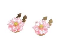 Lot de 2 boutons de manchette tendance en forme de fleur pour col de chemise, accessoires de bijoux décoratifs pour homme et femme, 1.0*1.0*1.0