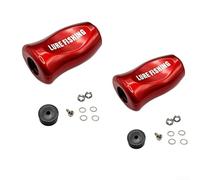 Lot de 2 boutons de moulinet d'appât rotatif pour DAIWA pour TATULA pour ZILLION pour Fuego Perfect Fishing Gear Upgrade (rouge)