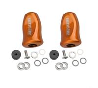 Lot de 2 boutons de moulinet pour Daiwa pour SLP Works, Tatula, Fuego - Poignée de moulinet de pêche avec roulement, design compatible en fibre de carbone, ABS (doré)