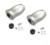 Lot de 2 boutons de moulinet pour DaiWa, SLP WORKS, TATULA, ZILLION pour FUEGO, bouton de rechange en ABS, 32,9 mm x 20,5 mm, 4,9 g (argenté)