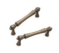 Lot de 2 boutons de placard robustes en laiton finition antique, ajoute un charme élégant à différents styles de décoration d'intérieur et rénovations de meubles uniques