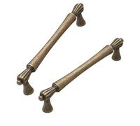 Lot de 2 boutons de placard robustes en laiton finition antique, ajoute un charme élégant à différents styles de décoration d'intérieur et rénovations de meubles uniques