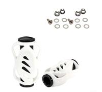 Lot de 2 boutons de poignée de rechange pour moulinet de pêche Daiwa - Bouton d'alimentation ergonomique en EVA avec joints - Engrenage de pêche en eau douce et eau salée 35,4 x 21,3 mm (noir)