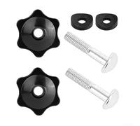 Lot de 2 boutons de poignée de tondeuse à gazon Toro avec vis et rondelles, design hexagonal pour une installation facile, compatible avec les modèles 92-2260, 106-4