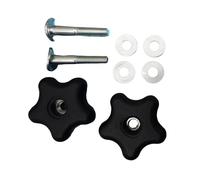 Lot de 2 boutons de poignée et boulons à vis 117-5976 pour tondeuses de 50,8 cm et 55,9 cm en métal PP, facile à installer, remplacement direct