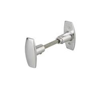 Lot de 2 boutons de porte Alliage acier poli