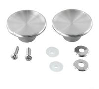 Lot de 2 boutons de rechange en acier inoxydable pour four avec installation simple