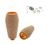 Lot de 2 boutons de rechange en liège en caoutchouc compatibles avec les bobines DRT MK1, DAIWA Tatula et ZILLION Exsense (doré)