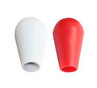 Lot de 2 boutons de rechange en plastique pour jeu d'arcade Rouge/blanc