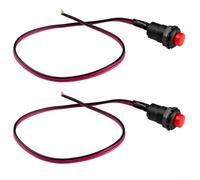 Lot de 2 boutons de rechange pour garniture intérieure de voiture en ABS - Interrupteur à ajustement direct 12 V, bouton d'interrupteur modifié haute résistance pour