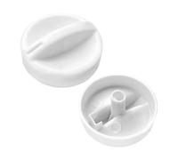 Lot de 2 boutons de rechange universels pour cuisinière, micro-ondes et four (blanc)