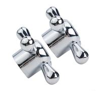 Lot de 2 boutons de robinet en alliage compatibles avec les tailles standard pour les projets d'amélioration de la maison