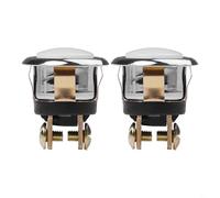 Lot de 2 boutons de sonnette filaire de rechange avec éclairage LED blanc pour un meilleur guidage du visiteur et une installation simple à deux fils