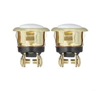 Lot de 2 boutons de sonnette lumineux blanc pour un remplacement rapide et un meilleur guidage du visiteur