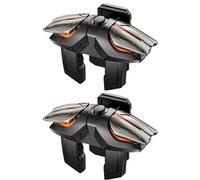 Lot de 2 boutons de tir mobiles, poignées de déclenchement pour smartphone | pièces jointes du contrôleur, touches de feu du téléphone, clickers de Battle Royale, coussinets