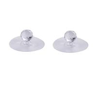 Lot de 2 boutons de tiroir transparents en forme de diamant auto-adhésifs en acrylique pour placard de cuisine, armoire, commode de salle de bain, porte, fenêtre