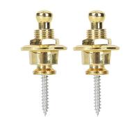 Lot de 2 boutons de verrouillage de sangle de guitare - Poignée antidérapante - Structure en métal - Convient pour différentes guitares et sangles de basse - Verrouillage sûr pour guitare