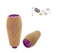 Lot de 2 boutons en liège en caoutchouc EVA conçus pour DAIWA, DRT, MK1, Tatula et ZILLION Exsense (violet)