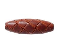Lot de 2 boutons en simili cuir - Marron clair 40 mm - À bascule avec tige - Idéal pour manteaux polochons, vestes et tricots Giddy Square