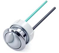 Lot de 2 boutons poussoirs de rechange pour chasse d'eau, 38 mm, compatible avec les modèles Geberit