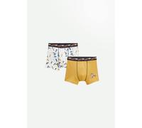 Lot de 2 boxers garçon happy rider ocre 4/5A