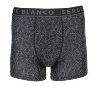 Lot De 2 Boxers Gris Imprimé Fleurs Et Uni Homme Serge Blanco
