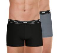 Lot de 2 boxers homme Duo Essentiel Athena gris en coton XXXL