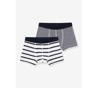 Lot de 2 boxers rayés lot blanc 4A