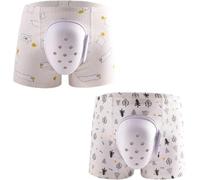 Lot de 2 boxers respirants post-circoncision pour enfants, culottes de protection contre la circoncision, pantalon de récupération chirurgicale, sous-vêtements de convalescence pour usage quotidien (D