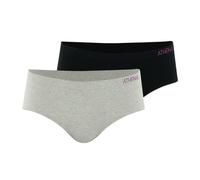 Lot de 2 boxers sans couture fashion gris chiné-noir 12A