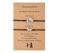 Lot de 2 bracelets à breloques assortis pour mère et fille, pour 2/3 ans, maman, fille, anniversaire pour amoureux des chevaux