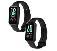 Lot de 2 bracelets compatibles avec Amazfit Band 7, bracelet réglable en silicone pour tracker d'activité Amazfit Band 7, Matériau en silicone souple, flexible et durable
